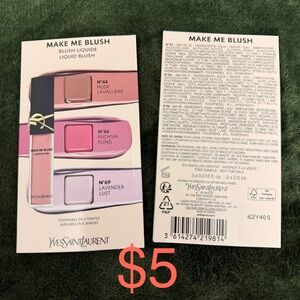 Ysl liquid blush 2 samples